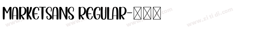 MarketSans Regular字体转换